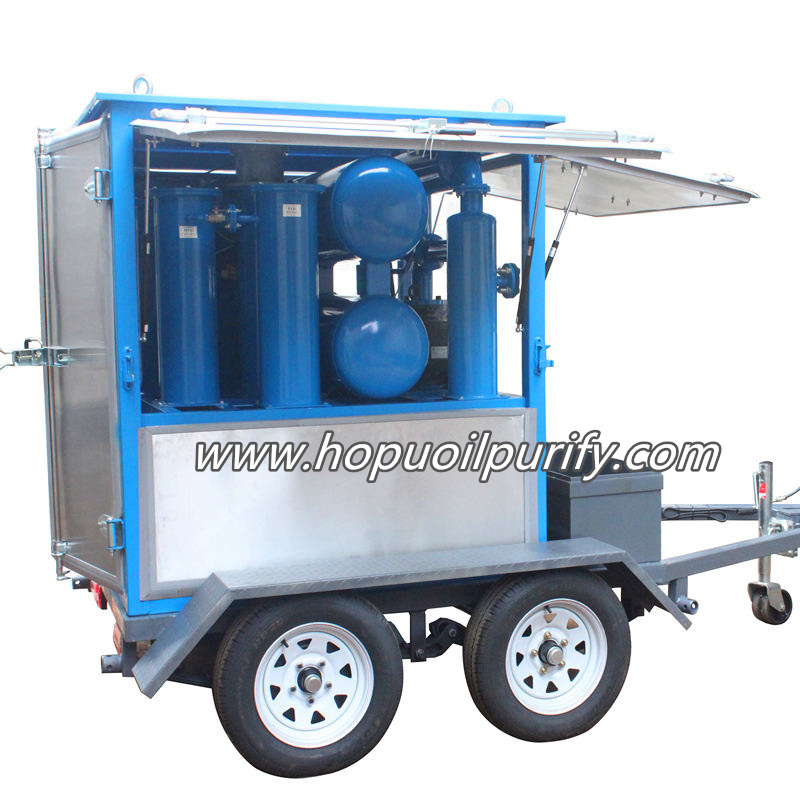 Mobile Trailer Type Transformer Oil Purifier,Oil Treatment Plant