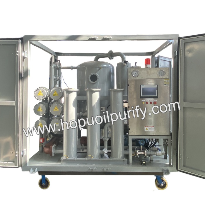 Fully Enclosure Type Double-stage High Vacuum Transformer Oil Purifier With Siemens PLC.JPG